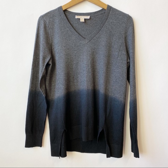 Michael Kors Ombre Pattern V-Neck Sweater Small - Picture 1 of 6